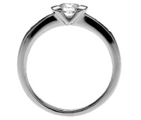 Pt900 ダイヤモンド婚約指輪 デザインNo.C2381、画像2