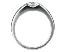 Pt900 ダイヤモンド婚約指輪 デザインNo.C2753、画像2