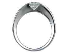 Pt900 ダイヤモンド婚約指輪 デザインNo.C2901、画像2