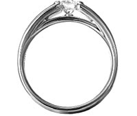 Pt900 ダイヤモンド婚約指輪 デザインNo.C3517、画像2