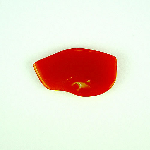 血赤珊瑚　18×11mm　変形カット　ジュエリールース ad558 画像