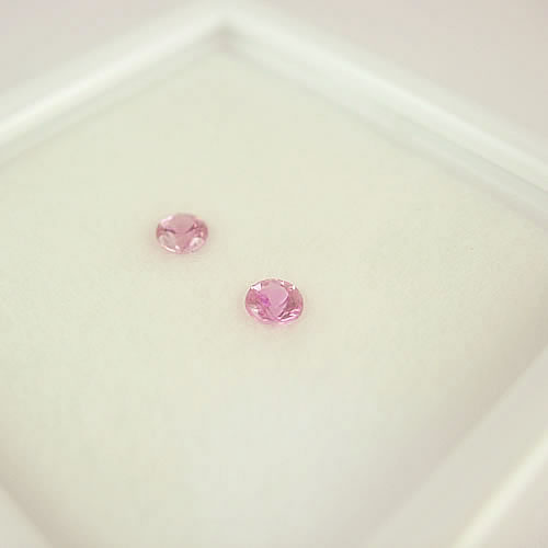 ピンクサファイア　3mmペア　0.29ct　ジュエリールース ad620 画像