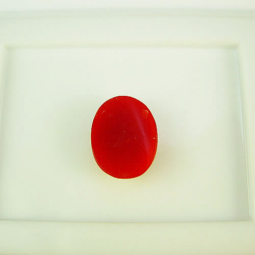 血赤珊瑚　11×9mm　小判 　ジュエリールース ad873 画像