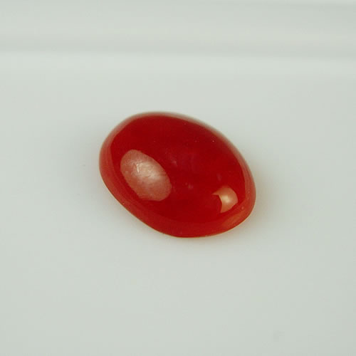 血赤珊瑚　10×8mm　小判 　ジュエリールース bd291 画像