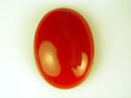 血赤珊瑚　16×12mm 小判　ジュエリールース