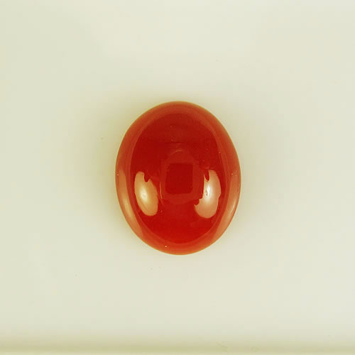 血赤珊瑚　11×9mm　小判 　ジュエリールース cd175 画像