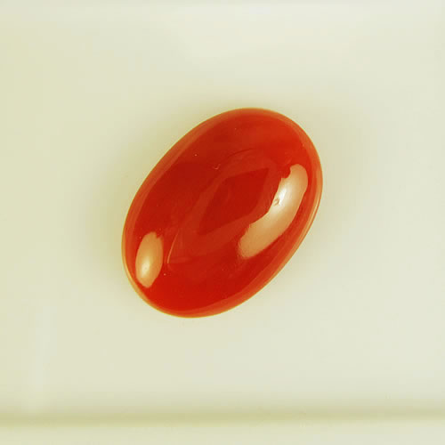 血赤珊瑚　14×10mm　小判 　ジュエリールース cd176 画像