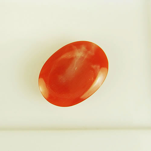 血赤珊瑚　14×10mm　小判 　ジュエリールース cd176 画像