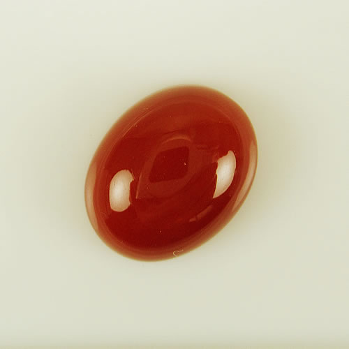 血赤珊瑚　13×10mm　小判 　ジュエリールース cd204 画像