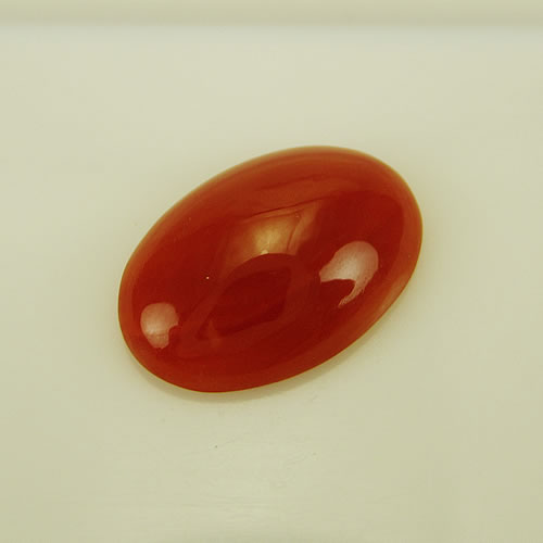 血赤珊瑚　13×9mm　小判　ジュエリールース cd271 画像