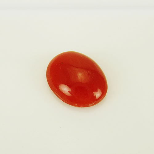 血赤珊瑚　9×7mm　小判 　ジュエリールース cd341 画像