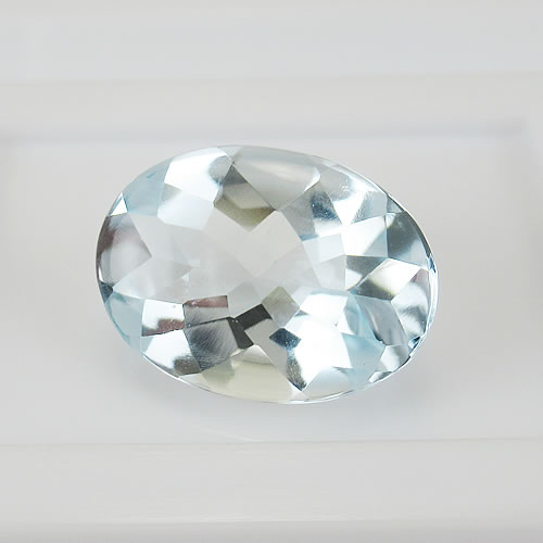 ブルートパーズ　13.61ct 　バフトップ　ジュエリールース cd739 画像