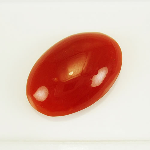 血赤珊瑚　18×13mm　小判 ジュエリールース cd990 画像
