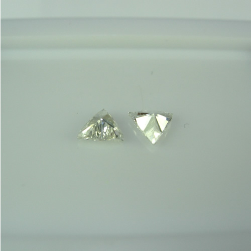 ダイヤ　トリリアント　0.39ct　ペア ジュエリールース da217 画像
