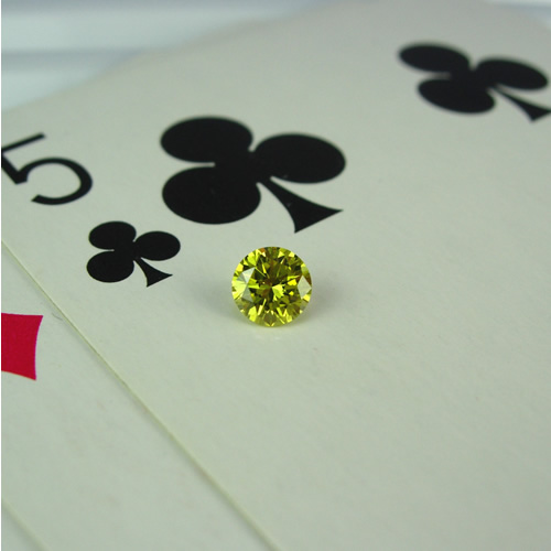 カナリーイエロー　ダイヤ　0.30ct　ジュエリールース da219 画像
