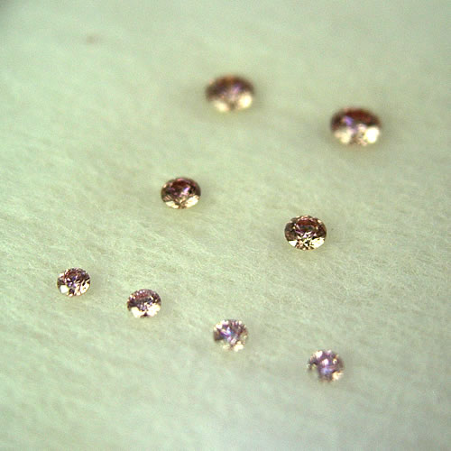 ピンクダイヤモンド　8ps　0.20ct　ジュエリールース de806 画像