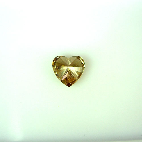 ブラウンダイヤモンド　ハート　0.54ct　ジュエリールース de811 画像