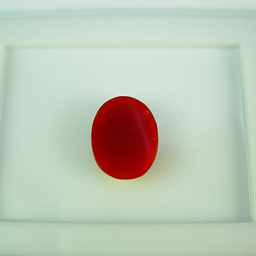 血赤珊瑚　11×9mm　小判 ジュエリールース df746 画像