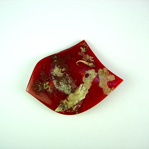 血赤珊瑚　40×32mm　変形カット ジュエリールース dt523 画像