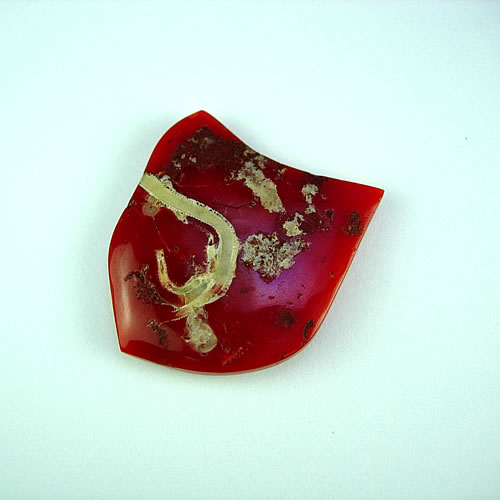 血赤珊瑚　27×24mm　変形カット ジュエリールース dt524 画像
