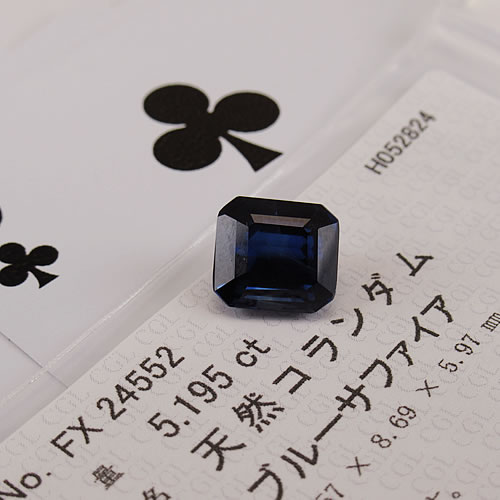 大粒ブルーサファイア　5.195ct　ジュエリールース ed255 画像