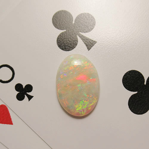 オパール　4.60ct　赤斑　ジュエリールース ed555 画像