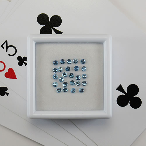 アクアマリン　1.10ct　2.3～2.4mm　ジュエリールース ed567 画像