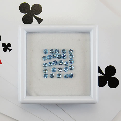 アクアマリン　1.24ct　2.3～2.4mm　ジュエリールース ed573 画像