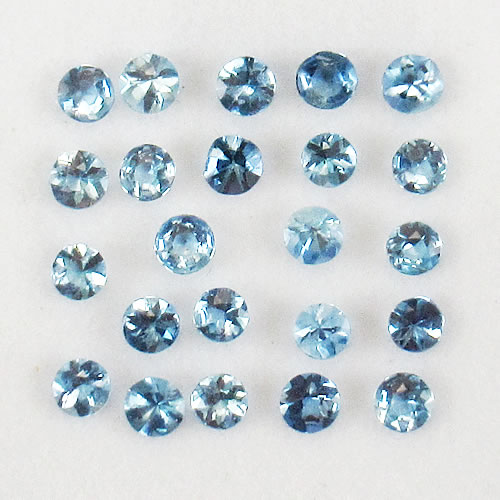 アクアマリン　1.11ct　2.5～2.6mm　ジュエリールース ed574 画像