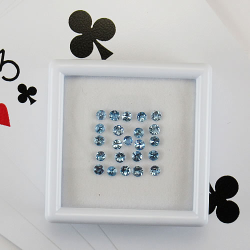 アクアマリン　1.16ct　2.5～2.6mm　ジュエリールース ed575 画像