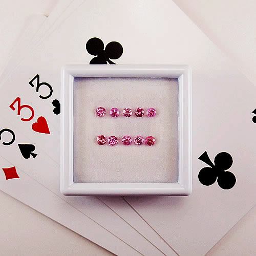 ピンクサファイア　1.39ct　10ps　　ジュエリールース ed578 画像