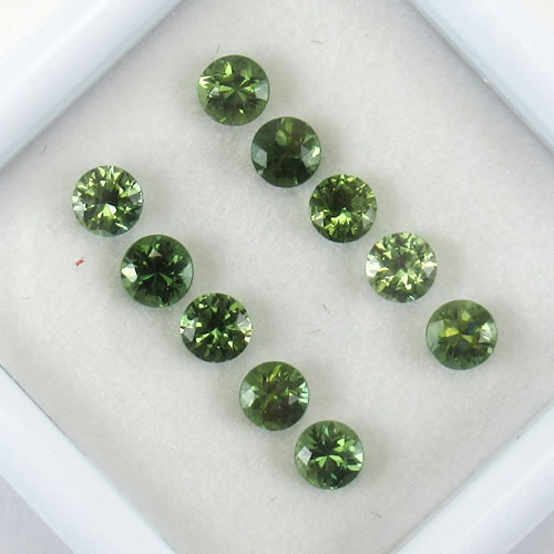 グリーンサファイア　1.28ct　10ps　ジュエリールース ed589 画像