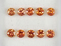 オレンジサファイア　1.35ct　10ps　ジュエリールース