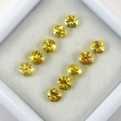 イエローサファイア　1.31ct　10ps　ジュエリールース ed594 画像