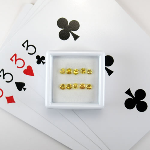 イエローサファイア　1.31ct　10ps　ジュエリールース ed594 画像