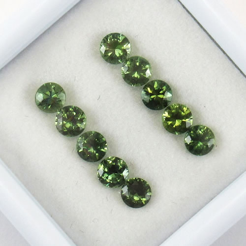 グリーンサファイア　1.33ct　10ps　ジュエリールース ed595 画像