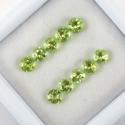 ペリドット　1.23ct　10ps　ジュエリールース ed602 画像