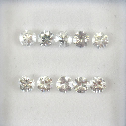 ホワイトジルコン　1.69ct　10ps　ジュエリールース ed603