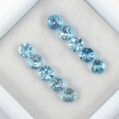 ブルートパーズ　1.41ct　10ps　ジュエリールース ed604 画像