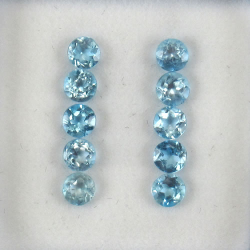 ブルートパーズ　1.41ct　10ps　ジュエリールース ed604 画像