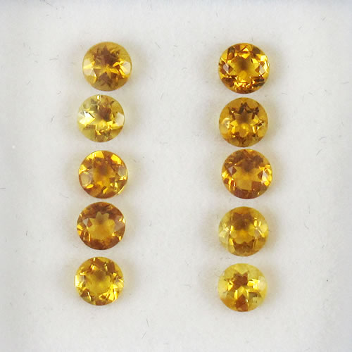 シトリントパーズ　0.98ct　10ps　ジュエリールース ed606 画像