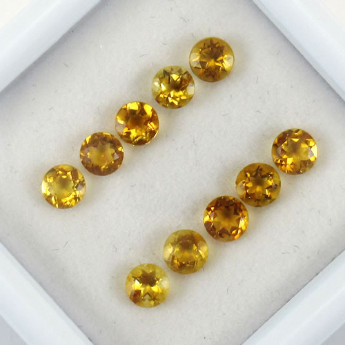 シトリントパーズ　0.98ct　10ps　ジュエリールース ed606 画像