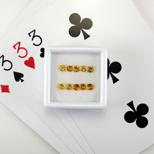 シトリントパーズ　0.98ct　10ps　ジュエリールース ed606 画像
