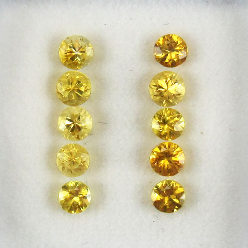 イエローサファイア　1.38ct　10ps　ジュエリールース ed608 画像