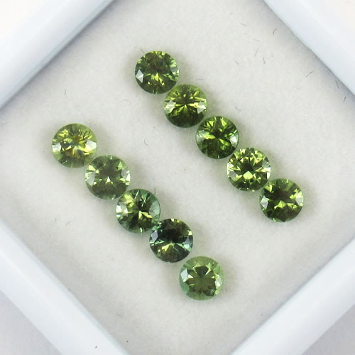 グリーンサファイア　1.34ct　10ps　ジュエリールース ed609 画像