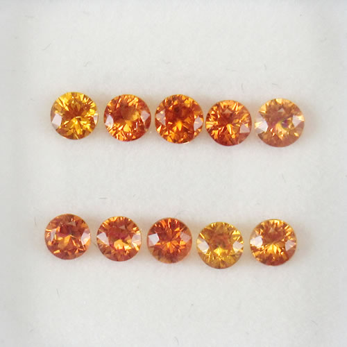 オレンジサファイア　1.23ct　10ps　ジュエリールース ed610