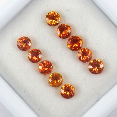 オレンジサファイア　1.23ct　10ps　ジュエリールース ed610 画像
