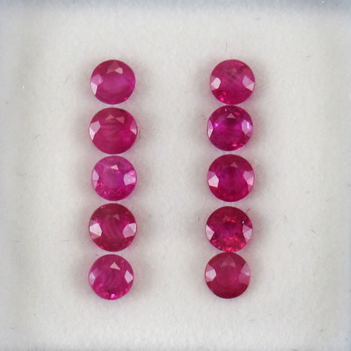 ルビー　1.42ct　10ps　ジュエリールース ed611 画像