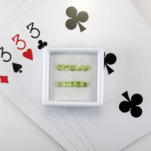 ペリドット　1.22ct　10ps　ジュエリールース ed616 画像