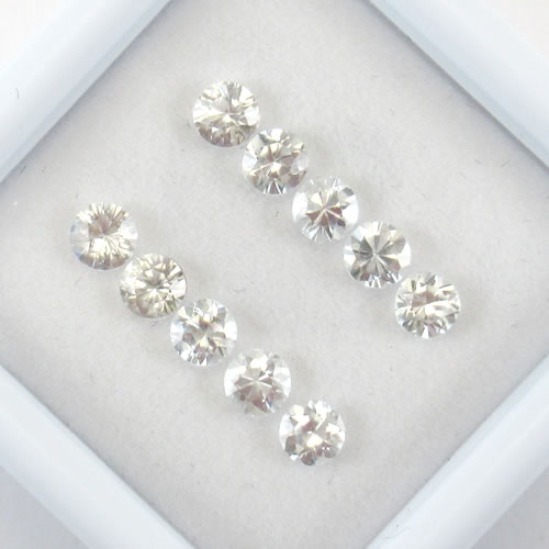 ホワイトジルコン　1.64ct　10ps　ジュエリールース ed617 画像
